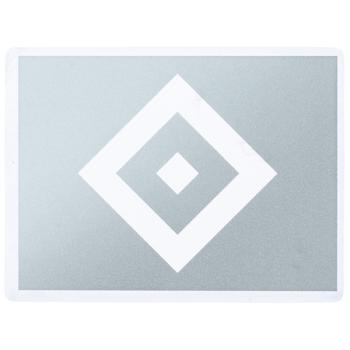 Hamburger SV HSV Aufkleber Sticker "Raute" transparent silber ca. 8 x 6 cm.